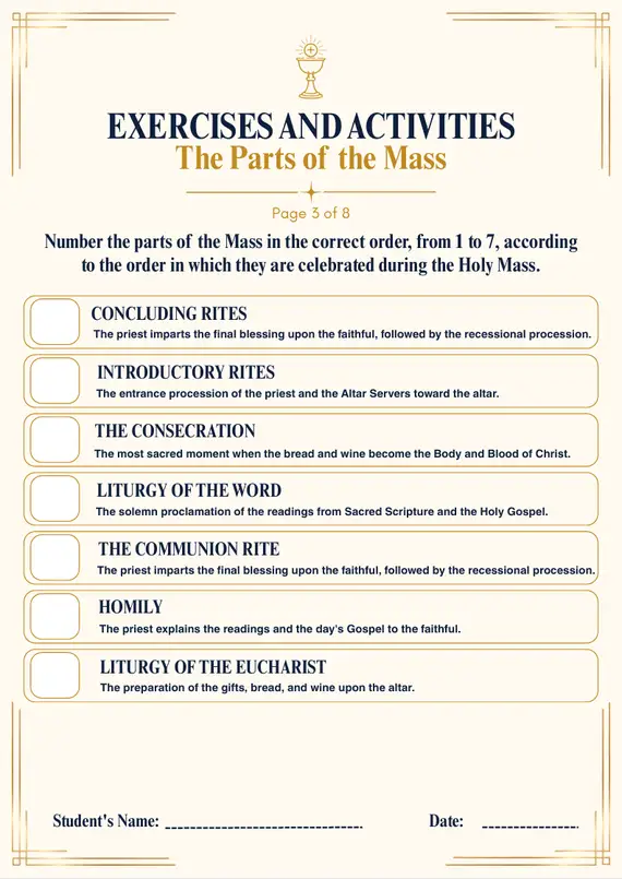 Printable Activities and Exercises